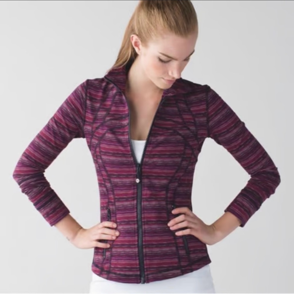 Lululemon Define Jacket Space Dye Twist Regal Plum Alarming Luon